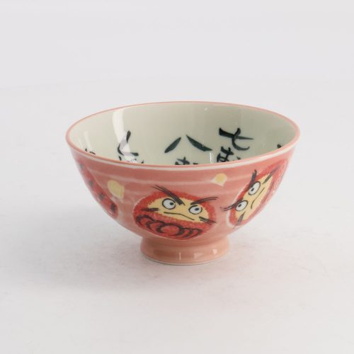 Tokyo Design Studio – Kawaii – Rijstkom – Daruma – Roze – 11.5×6cm 300ml