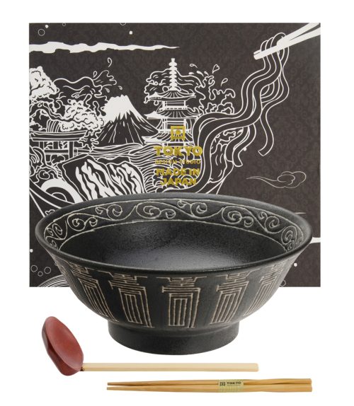 Tokyo Design Studio - Kotobuki Black - Ramenkom Set - 3-delig - 1300ml