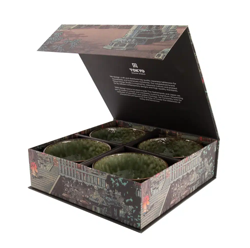 Tokyo Design Studio - Shinryoku Green - Tayokomen Set - 4 Pieces - 500ml - Image 2
