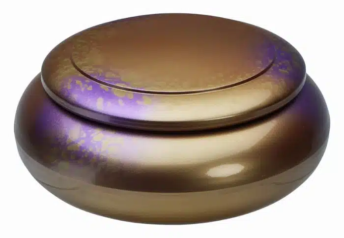 Chirashi Box - With Lid - Orange/Gold - 19.8x8.6cm