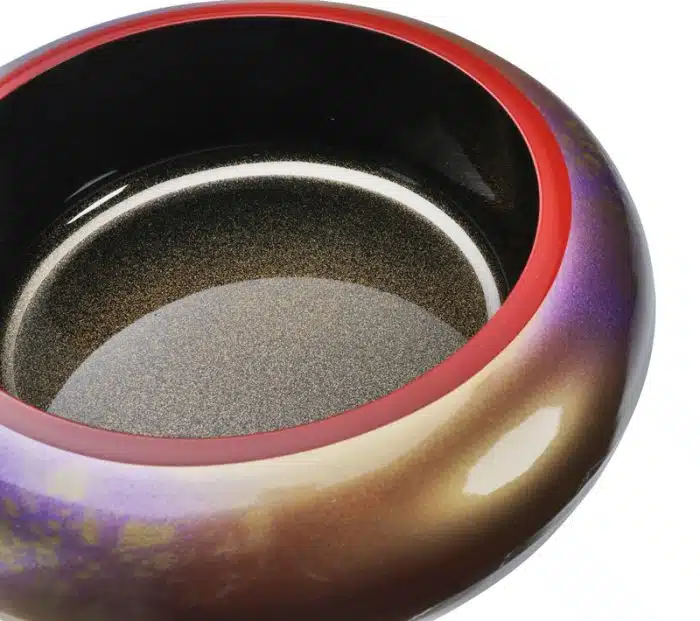 Chirashi Box - With Lid - Orange/Gold - 19.8x8.6cm - Image 3