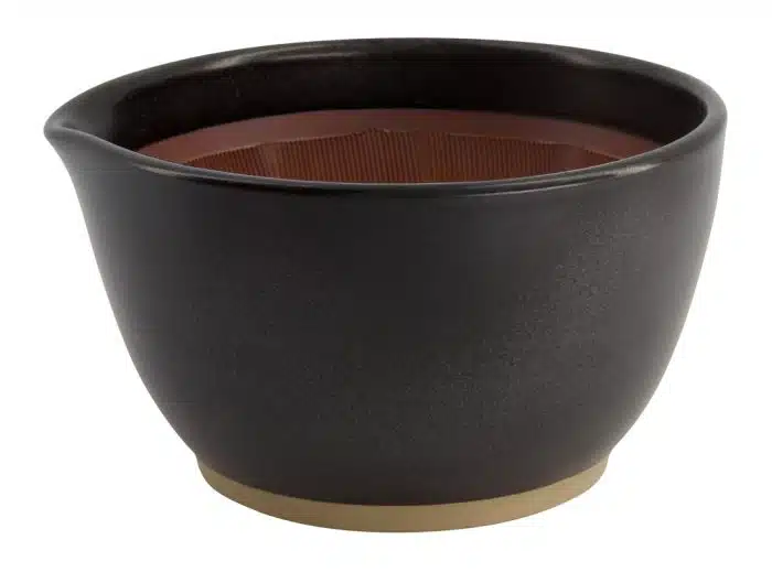 Mortar Suribachi Bowl Large With Non-Slip Surface 18.5x10x18cm Black - Image 3