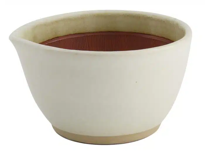 Mortar Suribachi Bowl Medium With Anti-slip Bottom 15x8.5x14.5cm White - Image 3