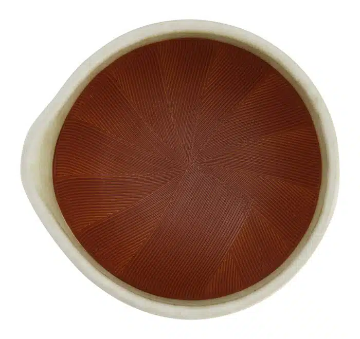Mortar Suribachi Bowl Medium With Anti-slip Bottom 15x8.5x14.5cm White - Image 2