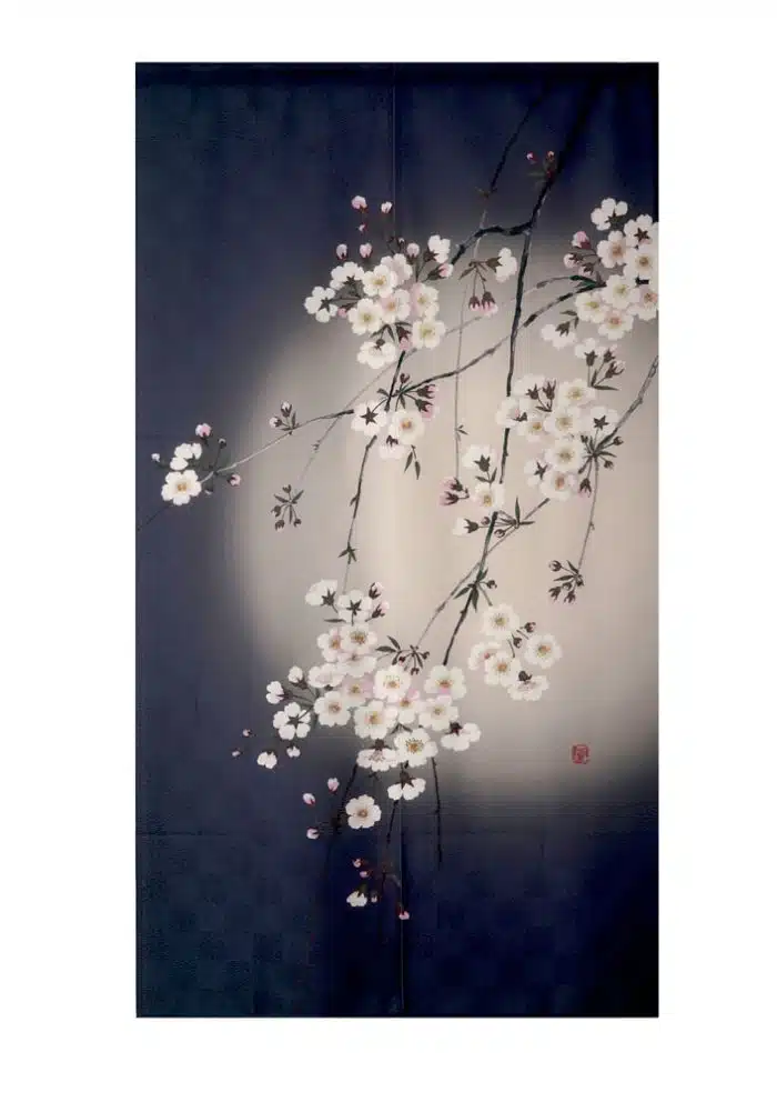 Noren Goodwill Evening Cherry Blossom 85x150cm