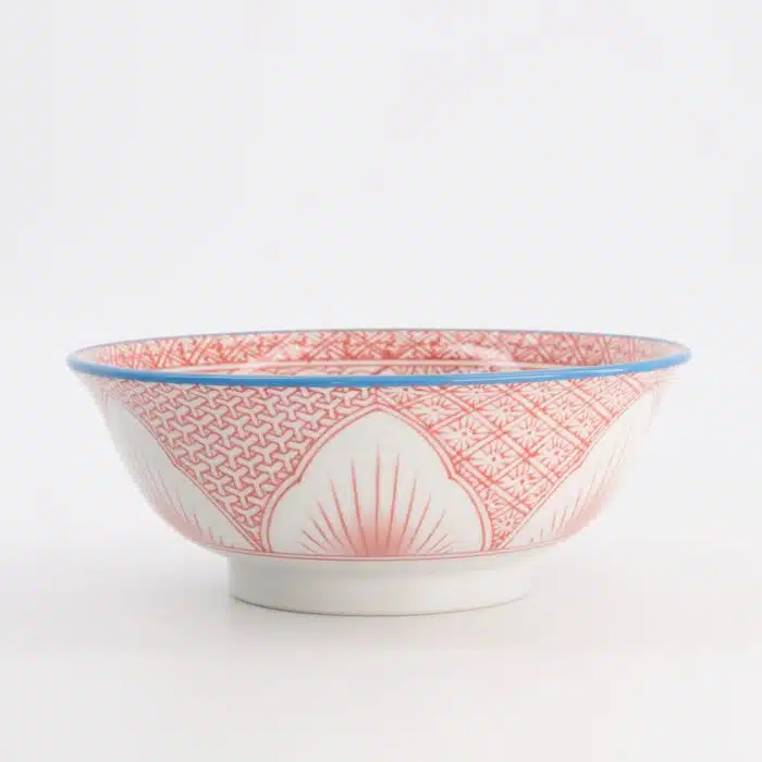 Tokyo Design Studio Lily Ramen Bowl 20.5x8cm 1200ml Red - Image 2