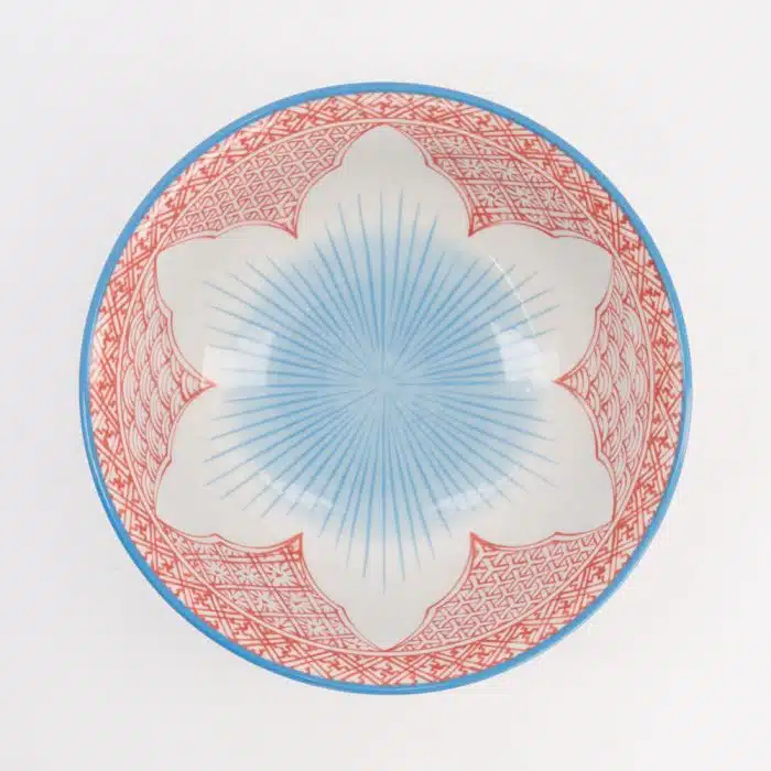 Tokyo Design Studio Lily Ramen Bowl 20.5x8cm 1200ml Red