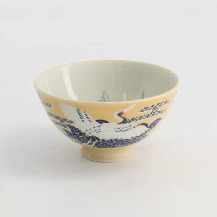 Tokyo Design Studio Kawaii Rice Bowl Crane 11.5x6cm 300ml Yellow - Image 3