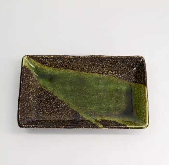 Tokyo Design Studio - Large Plates - Rectangular Plate - Amanogawa - Green - 21x13.5x2.8 cm - Image 2