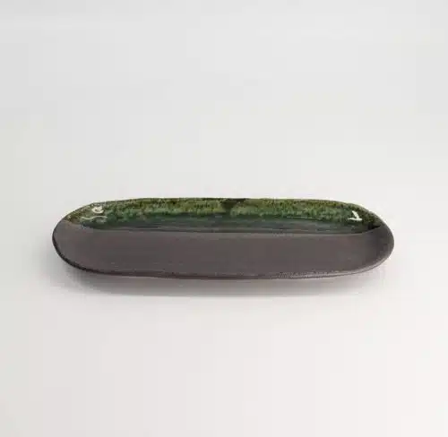 Tokyo Design Studio - Large Plates - Ovaal Bord - Yuzukuru Nuriwake - 28.5x11.5x2.3cm