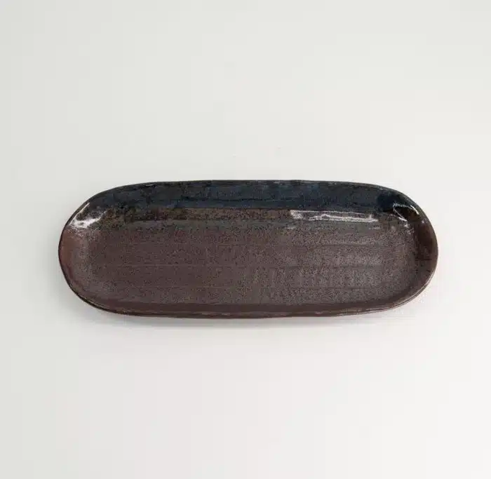 Tokyo Design Studio - Large Plates - Ovaal Plate - Masiko Kinyo - Black - 28.5x11.5x2.3cm - Image 2