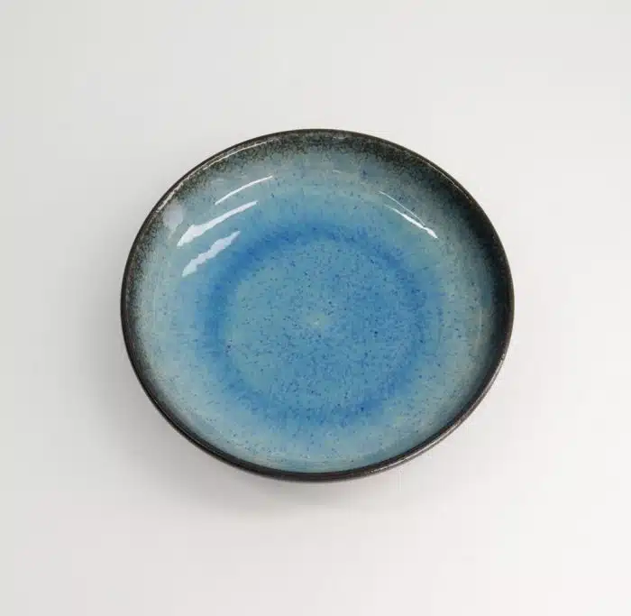 Tokyo Design Studio - Large Plates - Pasta Plate - Ariake - Blue - 21.5x4.5cm - Image 2