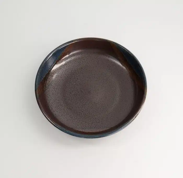 Tokyo Design Studio - Large Plates - Pasta Plate - Masiko Kinyo - Grey - 21.5x4.5cm - Image 2