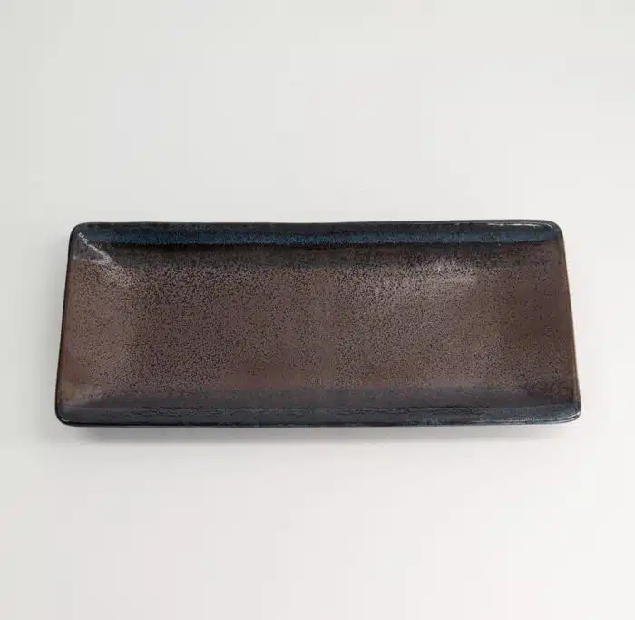Tokyo Design Studio - Large Plates - Rectangular Plate - Masiko Kinyo - Black - 28.5x12.5x2.5cm - Image 2