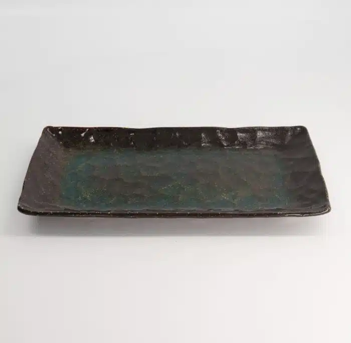 Tokyo Design Studio - Large Plates - Rechthoekig Bord - Kurosakura Toruko - Blauw - 28.5x12.5x2.5cm