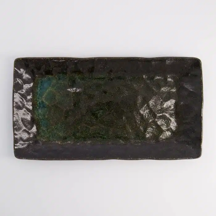 Tokyo Design Studio - Large Plates - Rectangular Plate - Kurosakura Toruko - Blue - 28.5x12.5x2.5cm - Image 2