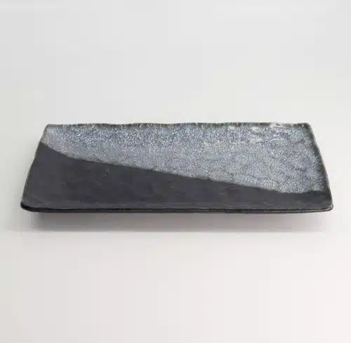 Tokyo Design Studio - Large Plates - Rechthoekig Bord - Hyosho - Zwart - 28.5x12.5x2.5cm
