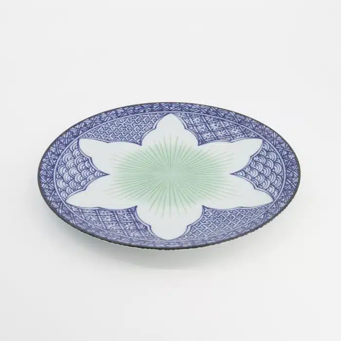 Tokyo Design Studio Lily Plate 20x3cm Blue - Image 3