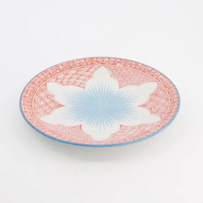 Tokyo Design Studio Lily Plate 20x3cm Red - Image 2