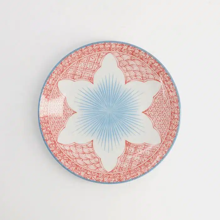 Tokyo Design Studio Lily Plate 20x3cm Red
