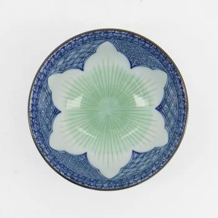 Tokyo Design Studio Lily Flower Tayo Bowl 13.5x6.8cm 300ml Blue