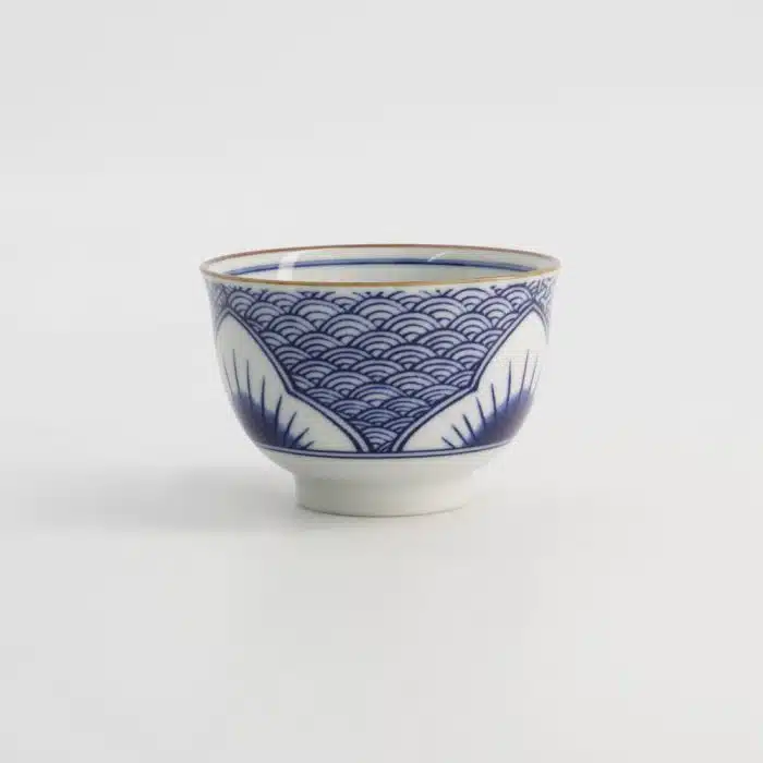 Tokyo Design Studio Lily Flower Tea Cup 8.4x5.5cm 150ml Blue