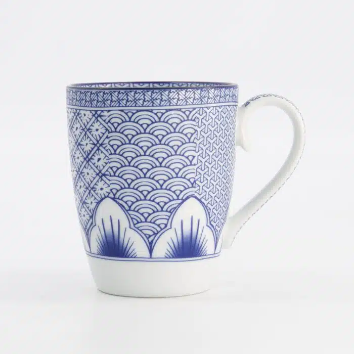 Tokyo Design Studio Lily Flower Mug 8.8x10.5cm 350ml Blue