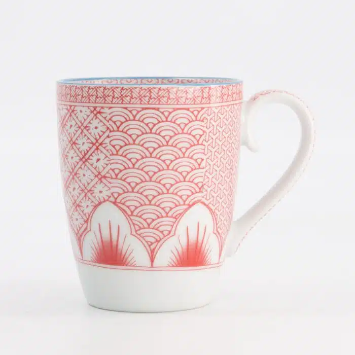 Tokyo Design Studio Lily Flower Mug 8.8x10.5cm 350ml Red
