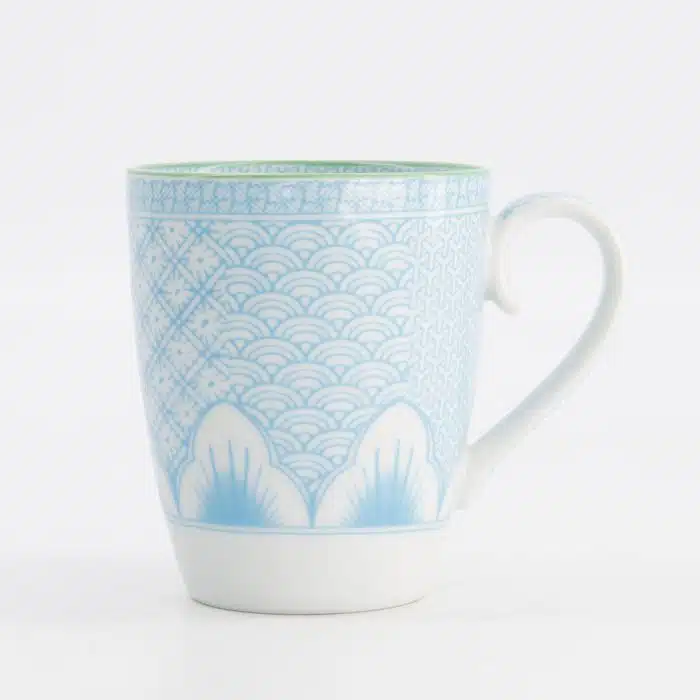 Tokyo Design Studio Lily Flower Mug 8.8x10.5cm 350ml Light Blue
