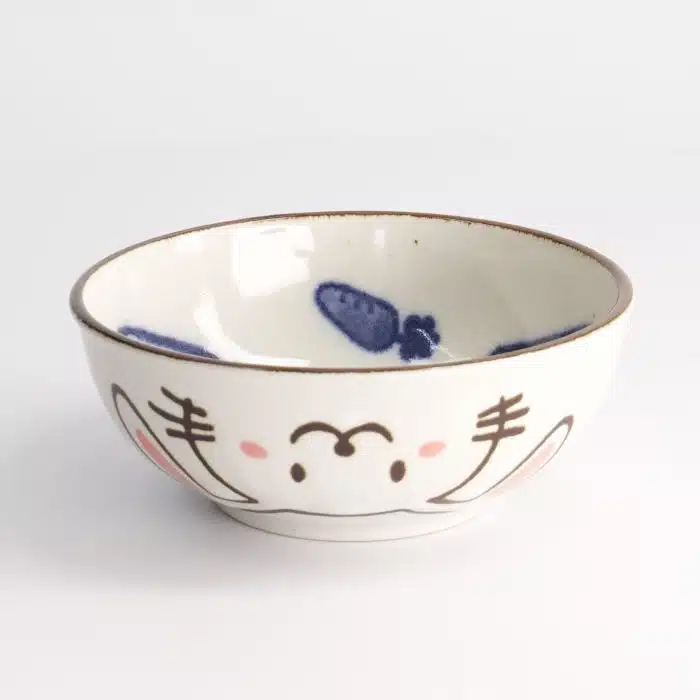 Tokyo Design Studio - Kawaii- Rabbit Usagi - Bowl -13.2x5.3cmh 36oml Pink - Image 2
