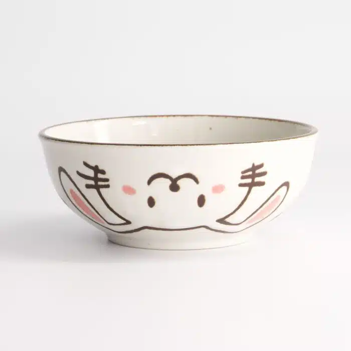 Tokyo Design Studio - Kawaii- Rabbit Usagi - Bowl -13.2x5.3cmh 36oml Pink