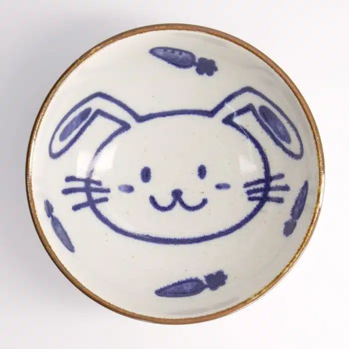 Tokyo Design Studio - Kawaii Rabbit Usagi Bowl - 16x6.3cmh 600ml Blue - Image 3