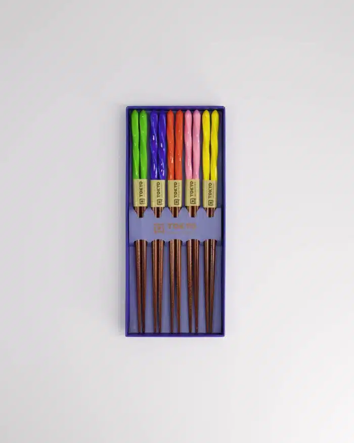 Tokyo Design Studio - Chopsticks Gift Set - Wooden Blue Leaves - Image 5