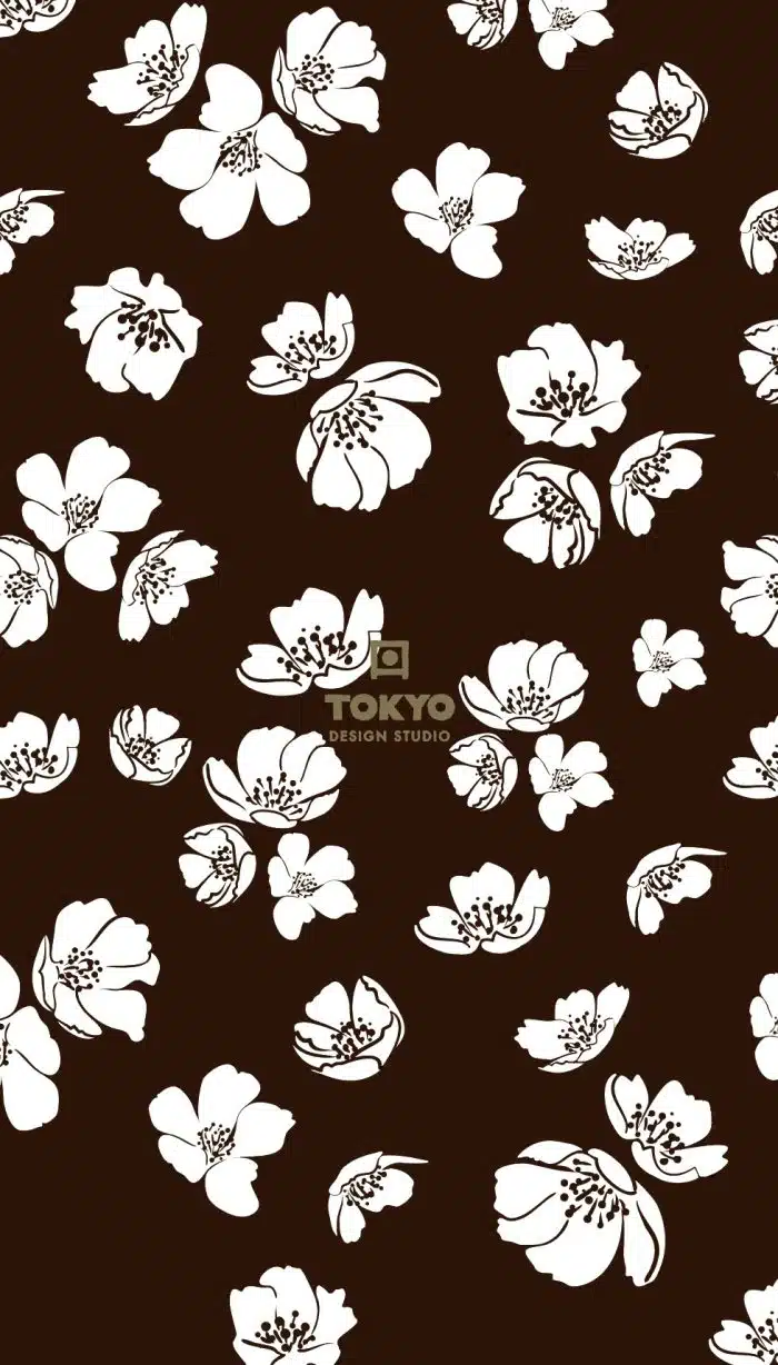 Tokyo Design Studio- Eetstokjes Cadeau Set- Hout Zwart Witte Bloem - Image 2