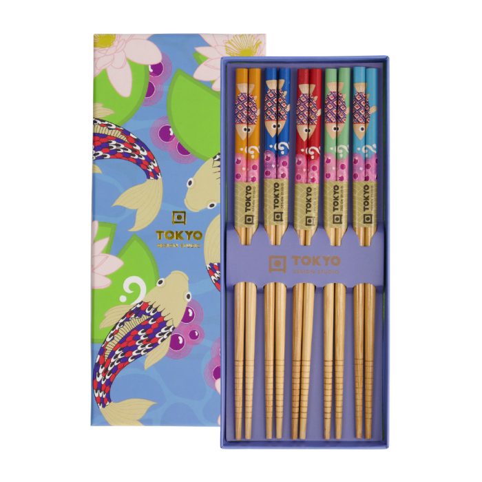 Tokyo Design Studio Chopsticks Gift Set Blue Lotus