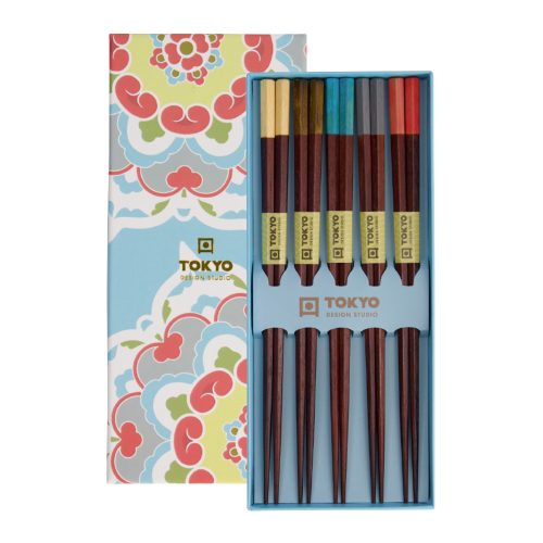 Tokyo Design Studio Chopsticks Gift Set Mandela Blue