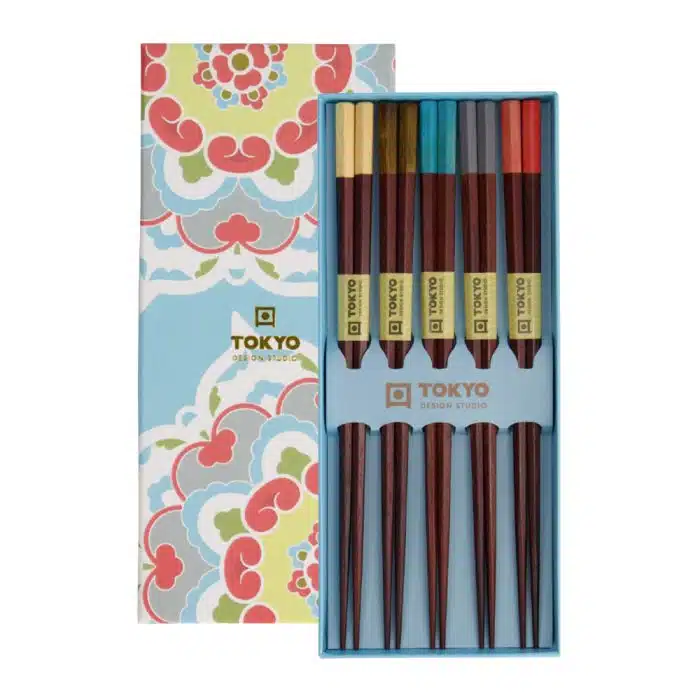 Tokyo Design Studio Chopsticks Gift Set Mandela Blue