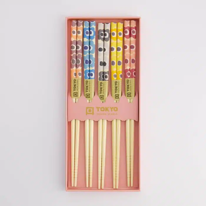 Tokyo Design Studio Chopsticks Gift Set Pink Flower - Image 4
