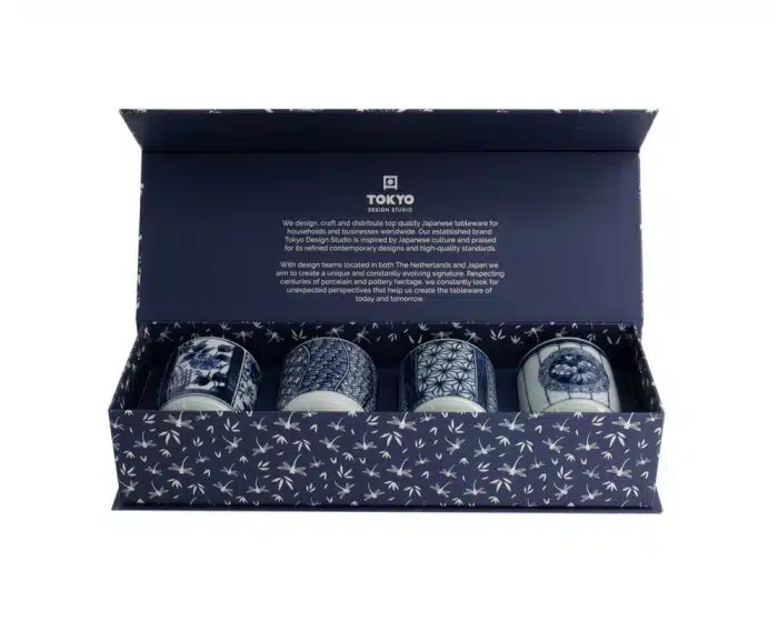 Tokyo Design Studio Tea Cups Gift Set 4pcs 8x7.9cm 160ml - Image 2