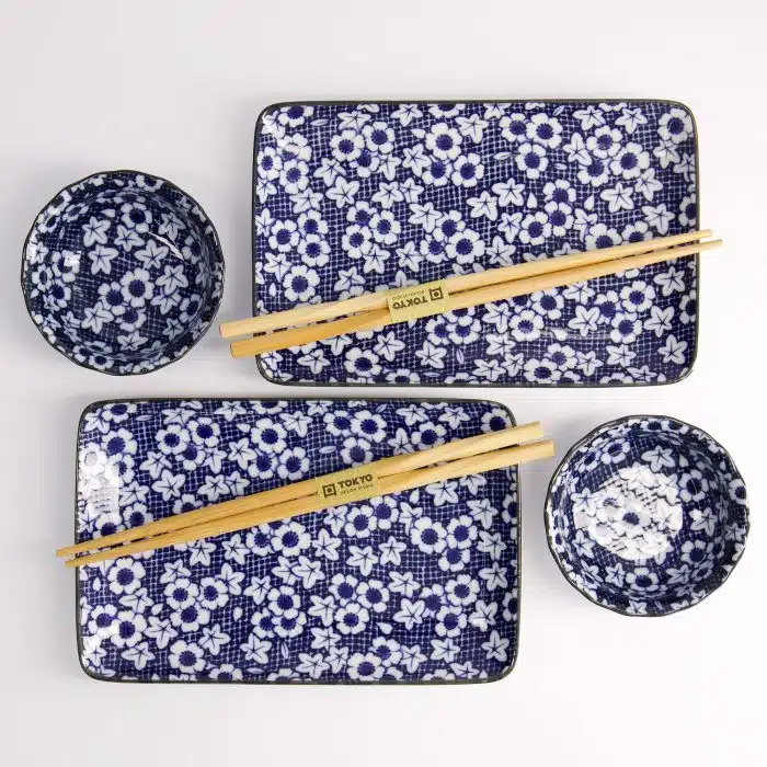 Tokyo Design Studio Nuome Shunjyu Sushi Gift Set 4pcs With Chopsticks - Image 3