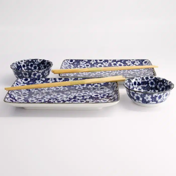 Tokyo Design Studio Nuome Shunjyu Sushi Gift Set 4pcs With Chopsticks - Image 4