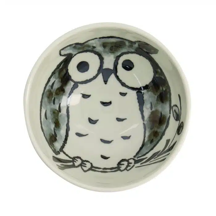 Tokyo Design Studio- Kawaii- Rice Bowl- Owl- 13x8cm 400ml Pink - Image 2