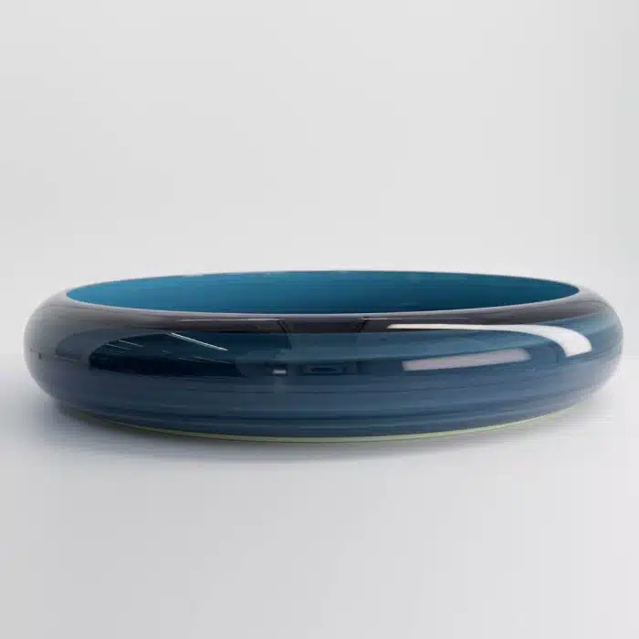 Sushi Oke - Serving Tray - Lacquer Finish - Azure Blue - 40.3x7cm - Image 3