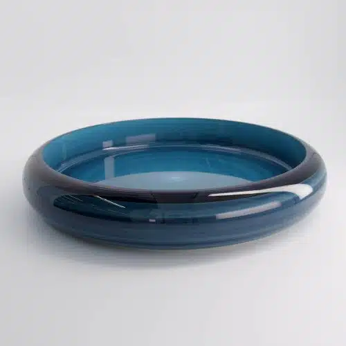 Sushi Oke - Serveerschaal - Lakwerk - Azuur Blauw - 43.8x7.4cm