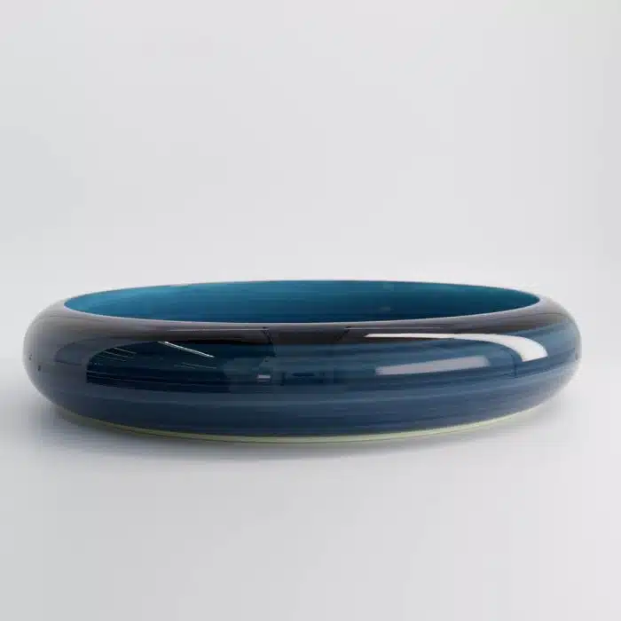 Sushi Oke - Serving Tray - Lacquer Finish - Azure Blue - 43.8x7.4cm - Image 3