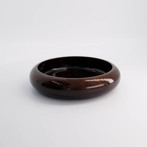 Sushi Oke - Serveerschaal - Lakwerk - Goud Hout - 27.5x6.2cm