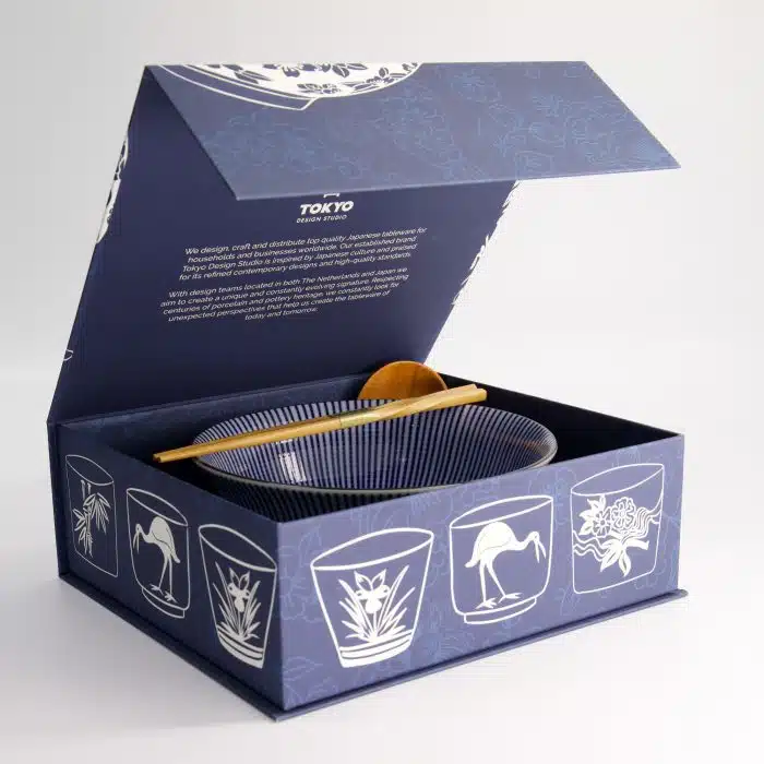 Tokyo Design Studio - Tokusa - Ramen Bowl - Gift Set - 3pcs - 1200ml - Image 6