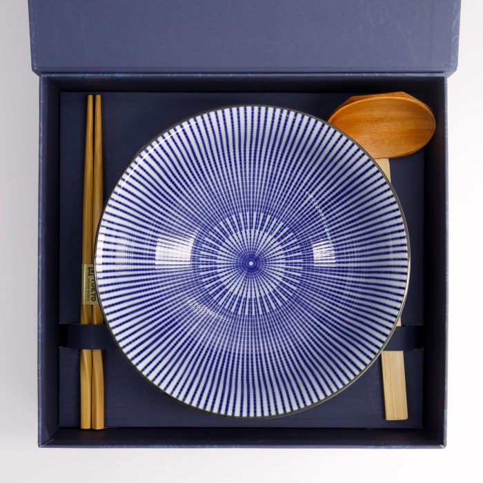 Tokyo Design Studio - Tokusa - Ramen Bowl - Gift Set - 3pcs - 1200ml - Image 3