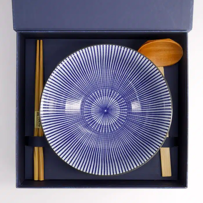 Tokyo Design Studio - Tokusa - Ramen Bowl - Gift Set - 3pcs - 1200ml - Image 3