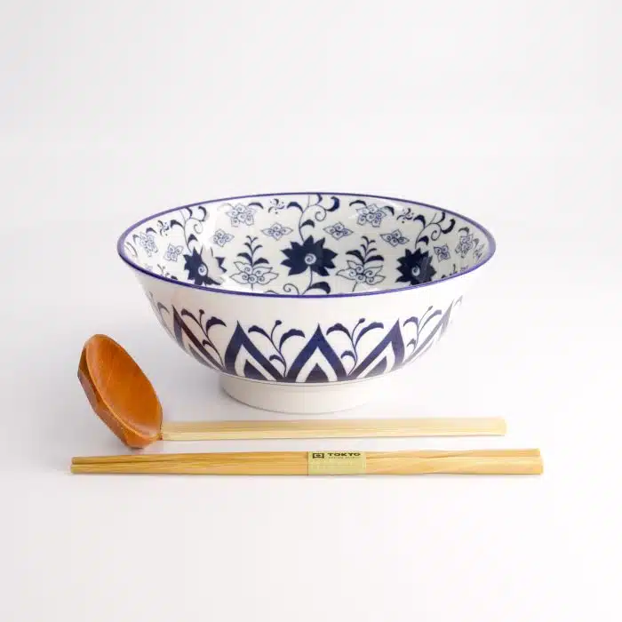Tokyo Design Studio - Tokyo Blue - Ramen Bowl - Gift Set - 3pcs - 1300ml - Image 4